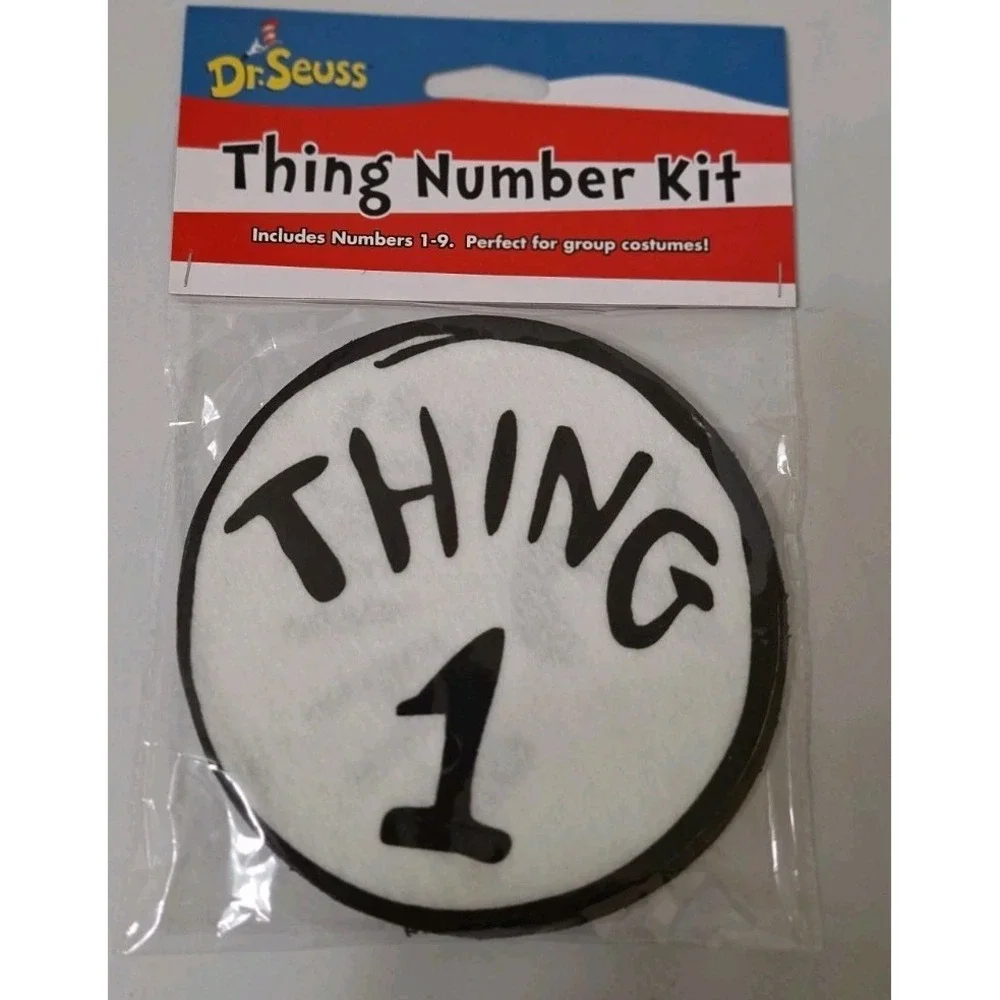 Dr Seuss Thing Number Kit Group Custome Iron On Patches New Spirit‎ Halloween